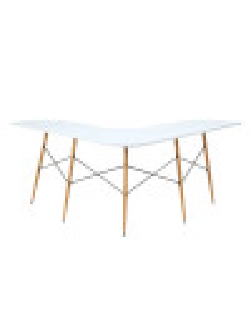 imagem de Teamson Home Roberto L-Shaped canto mesa com madeira e metal detalhes, branco5