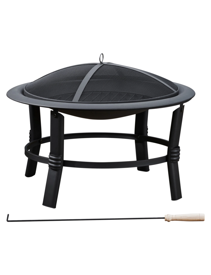 Teamson Home - Teamson Home 26" Round Wood Burning Fire Pit