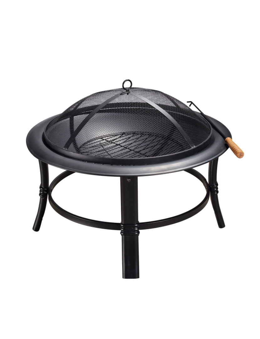 imagem de Teamson Home 26" Round Wood Burning Fire Pit7