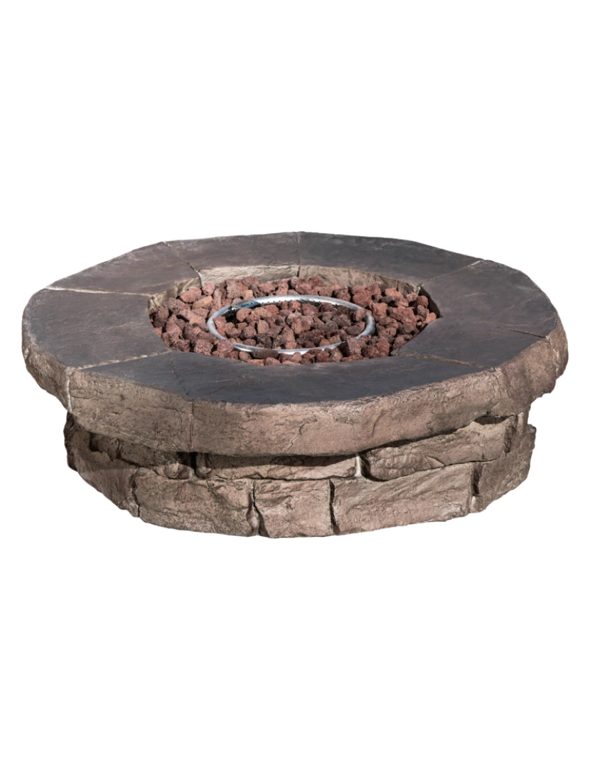 imagem de Teamson Home Rodada Gás Fire Pit6