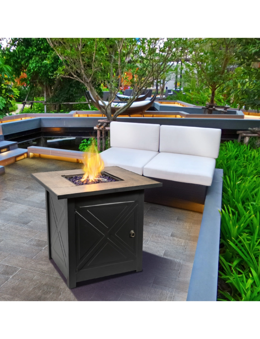 imagem de Teamson Home - Praça 27" Propane Gás Fire Pit3