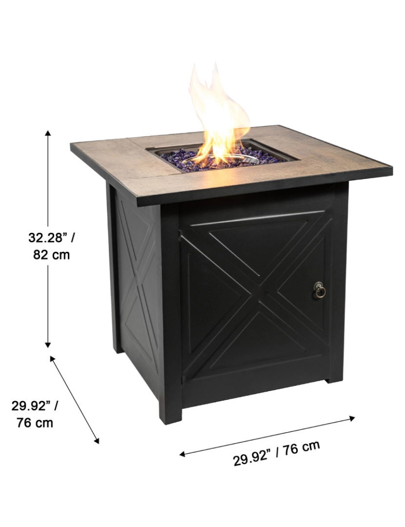 imagem de Teamson Home - Praça 27" Propane Gás Fire Pit4