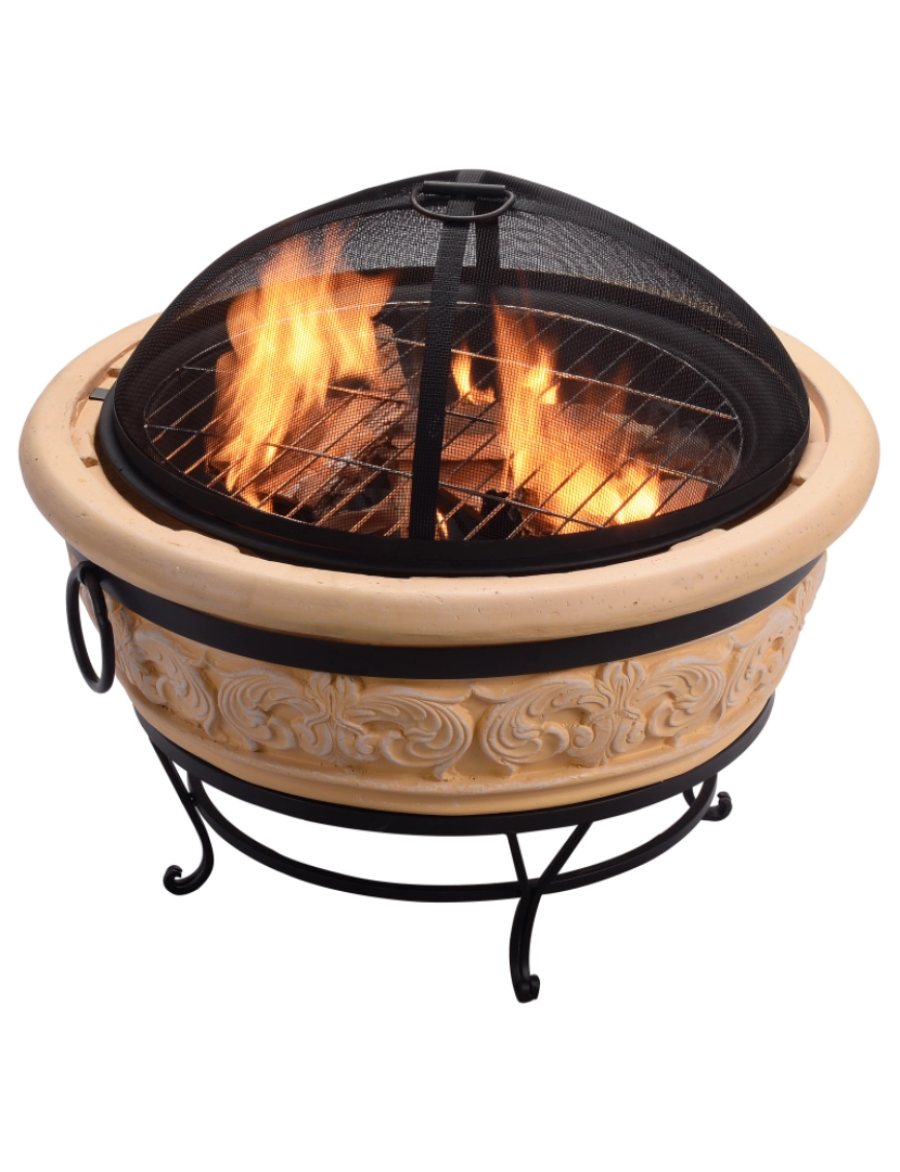 Teamson Home - Teamson Home 27" Round Wood Burning Fire Pit
