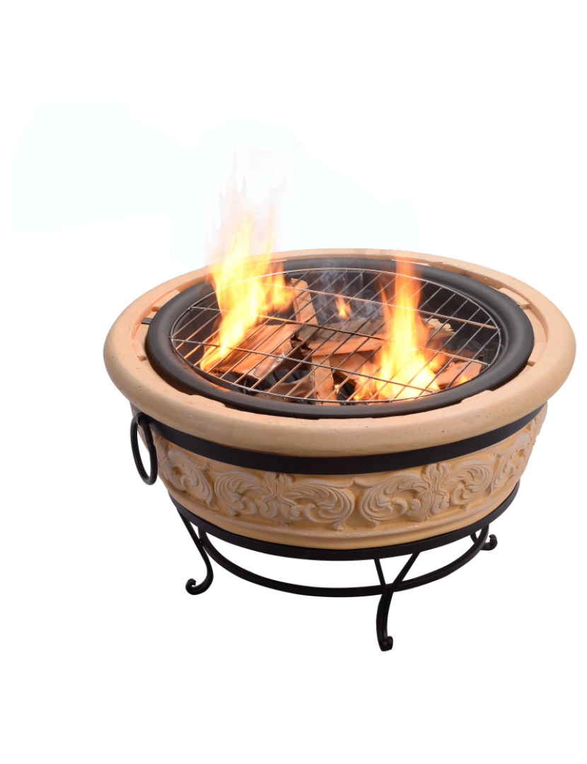 imagem de Teamson Home 27" Round Wood Burning Fire Pit6