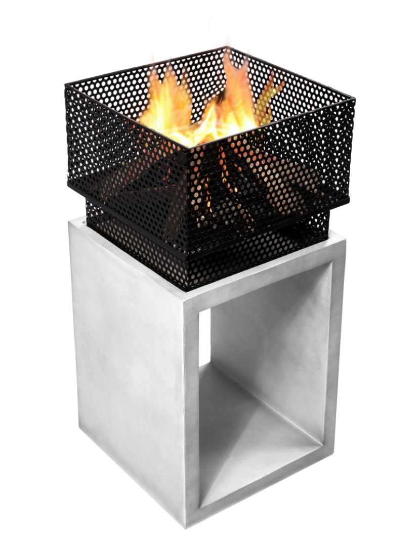 imagem de Peaktop Firepit madeira queimando fogo Pit estilo concreto com póquer de aço Pt-Fw00047