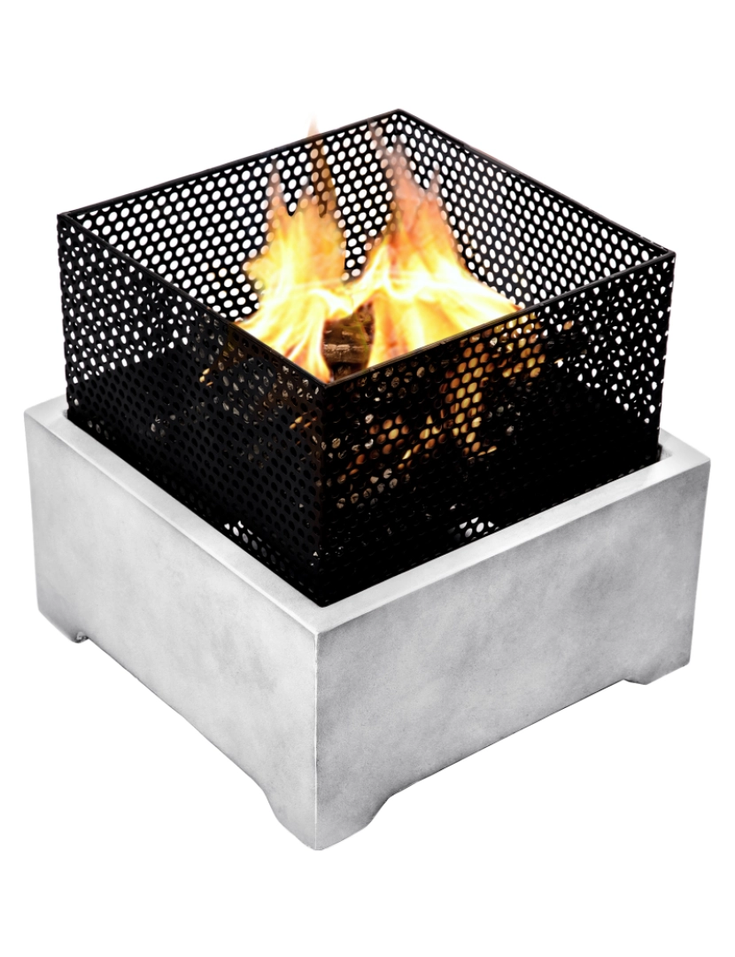 imagem de Peaktop Firepit madeira queimando fogo Pit estilo concreto com póquer de aço Pt-Fw00055