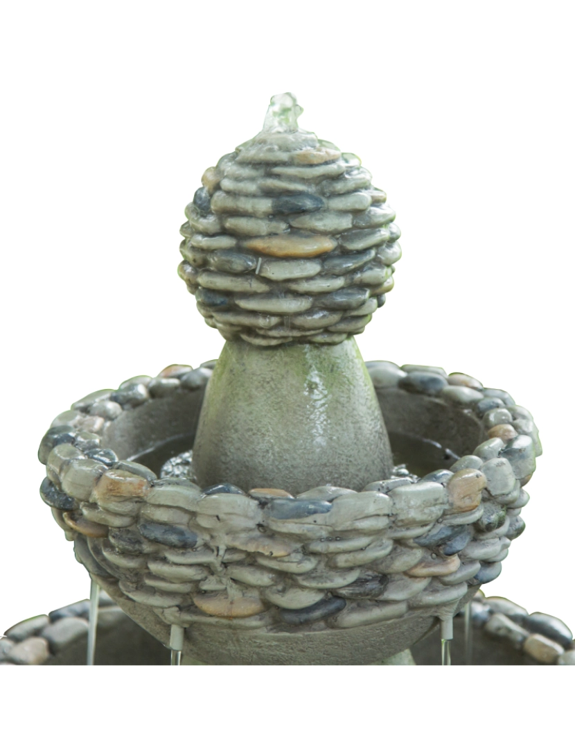 imagem de Peaktop Water Fountain Indoor Conservatory Garden Grey Tier Ornament Fi0030Aa-Uk6