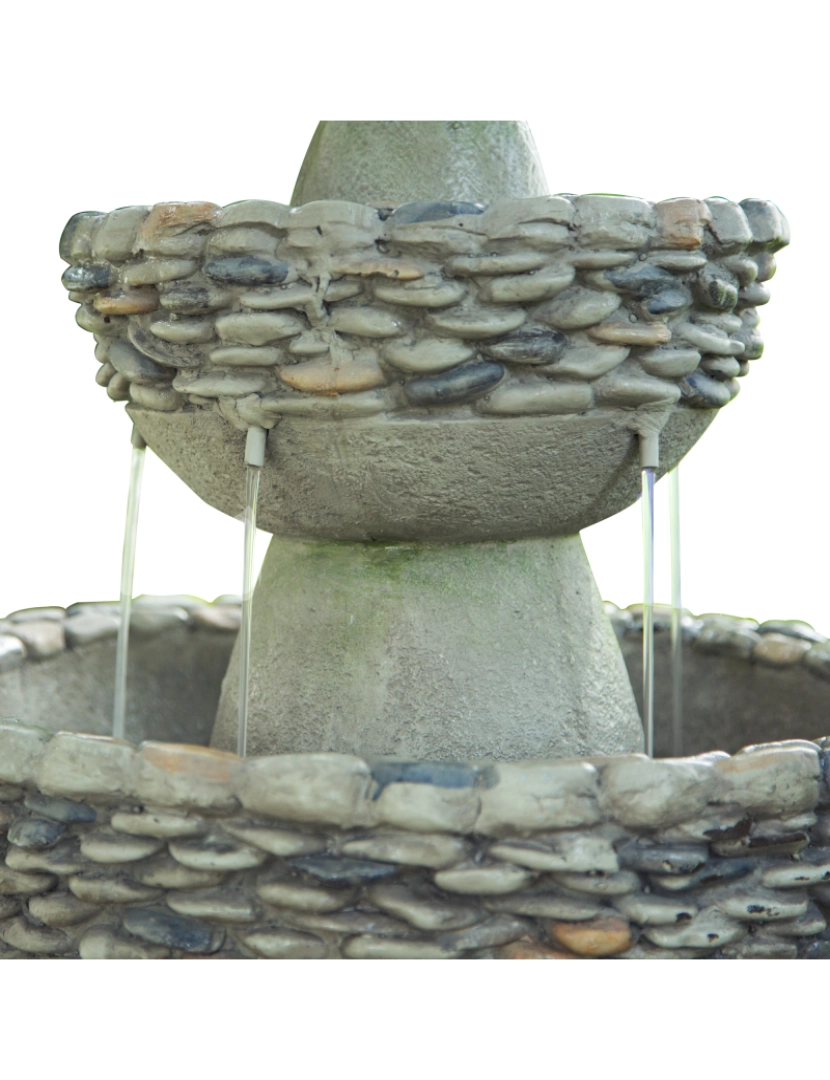 imagem de Peaktop Water Fountain Indoor Conservatory Garden Grey Tier Ornament Fi0030Aa-Uk7