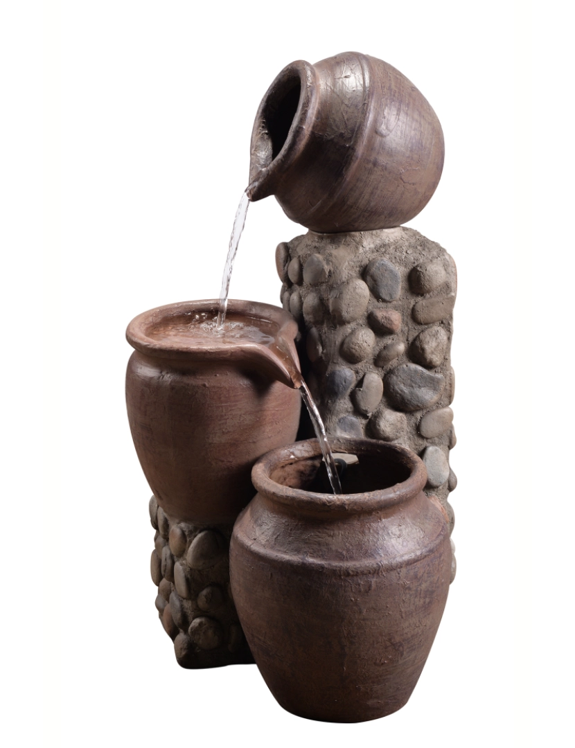 imagem de Teamson Home Outdoor Stacked Pot Fountain1