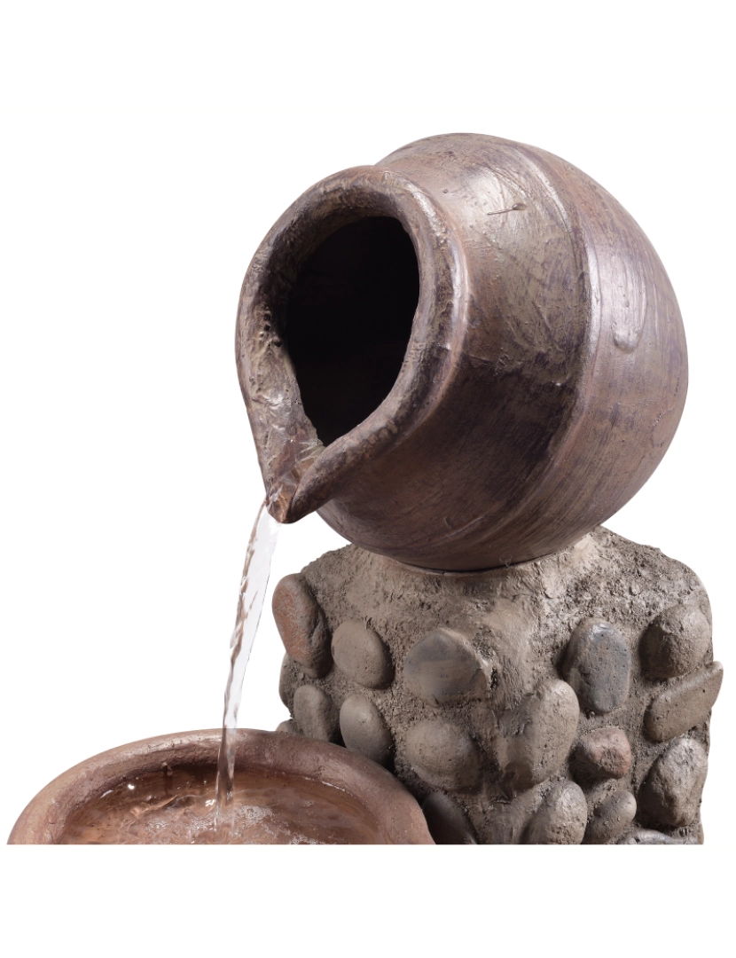 imagem de Teamson Home Outdoor Stacked Pot Fountain5