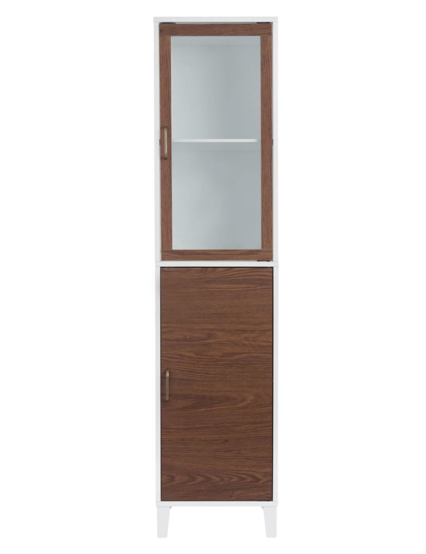 imagem de Elegante casa modas banheiro de madeira linho armário de armazenamento Ehf-F00095