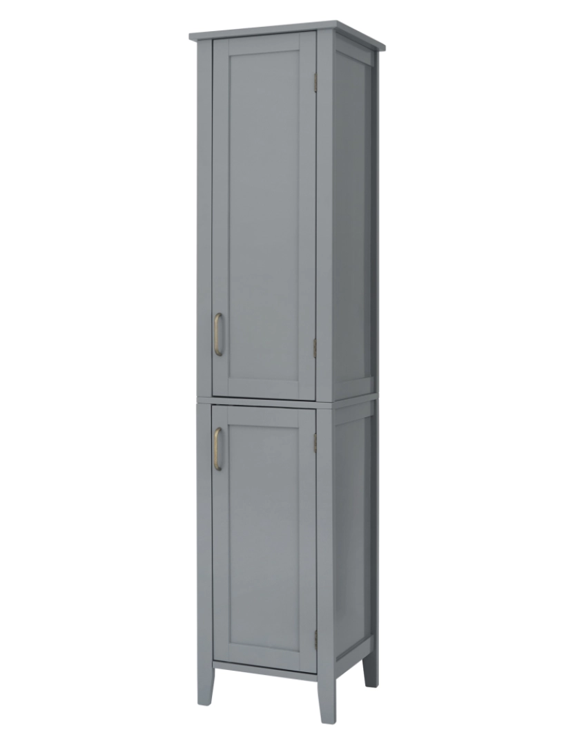 Teamson Home - Elegante casa modas de madeira banheiro mobília Tall armário de armazenamento Ehf-F0017