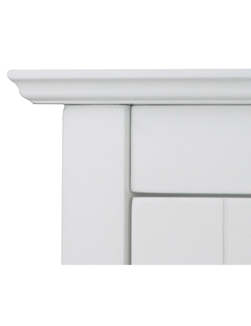 imagem de Elegante casa modas banheiro armário 2 portas de vidro branco Connor Elg-5807