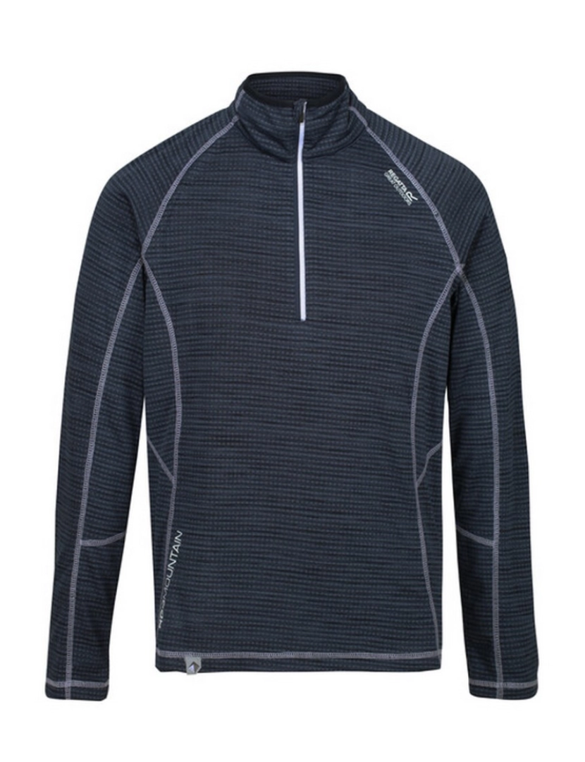 imagem de Regatta Mens Yonder Moisture seca rápida Wicking metade Zip velo casaco1