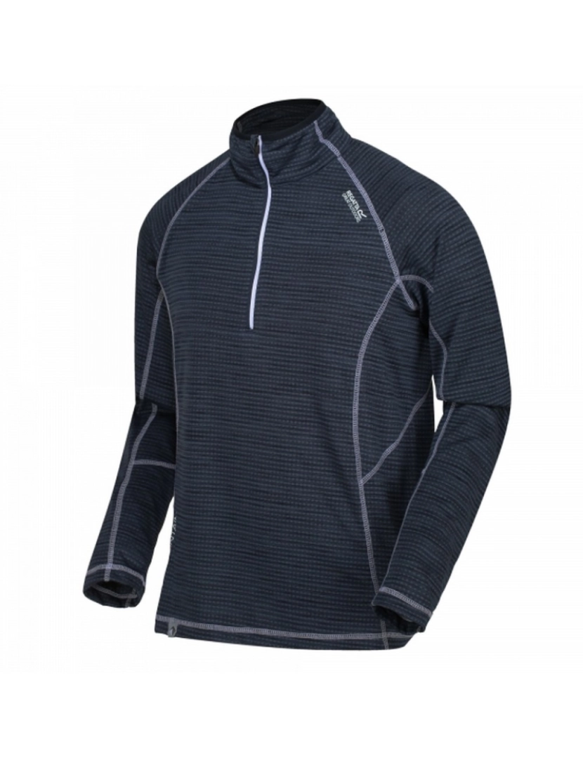 imagem de Regatta Mens Yonder Moisture seca rápida Wicking metade Zip velo casaco4