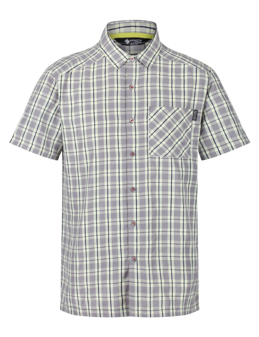 imagem de Regatta Mens Mindano V manga curta Checked camisa1