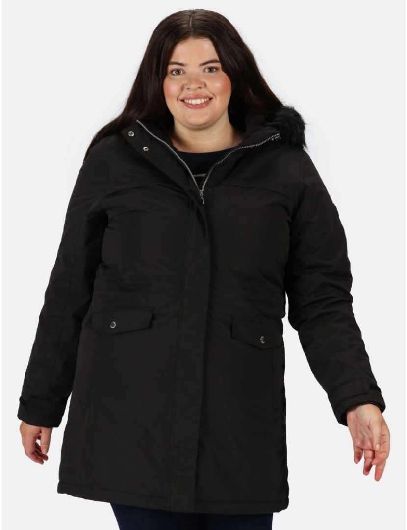 imagem de Regatta Womens/Ladies Serleena Ii Faux Fur Isolado Winter Parka5