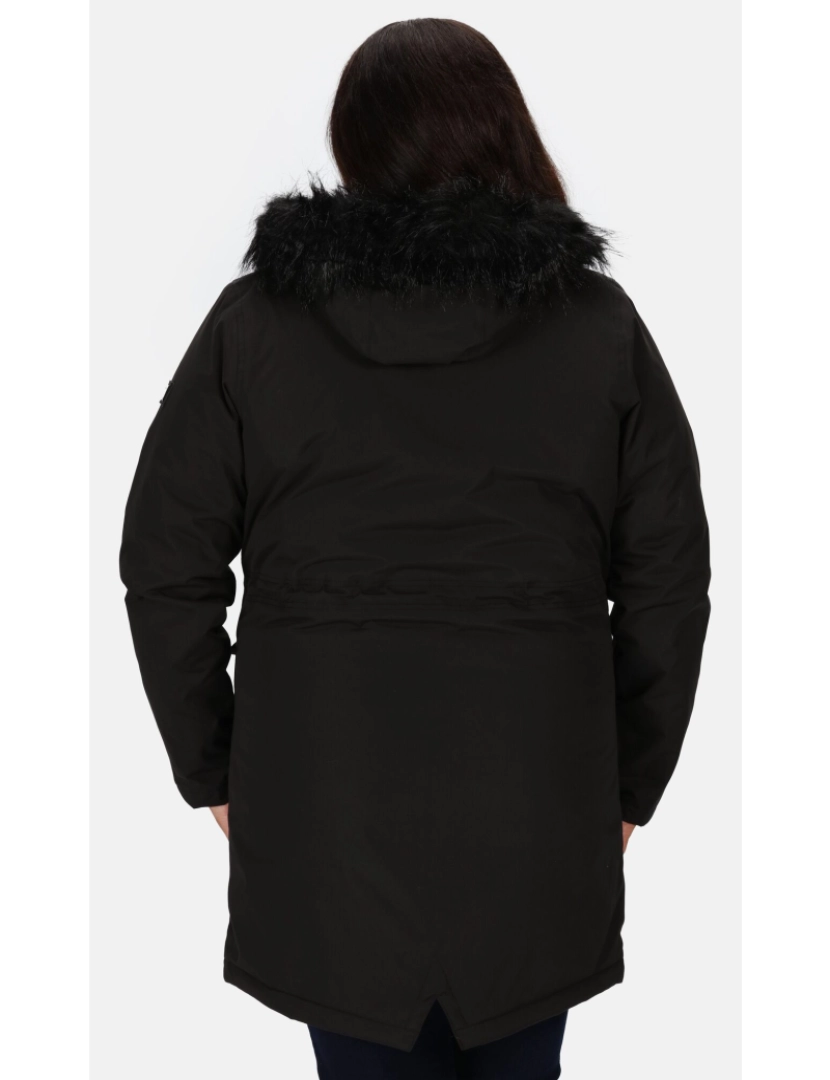 imagem de Regatta Womens/Ladies Serleena Ii Faux Fur Isolado Winter Parka6