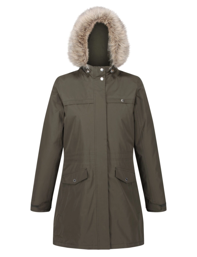 imagem de Regatta Womens/Ladies Serleena Ii Faux Fur Isolado Winter Parka1