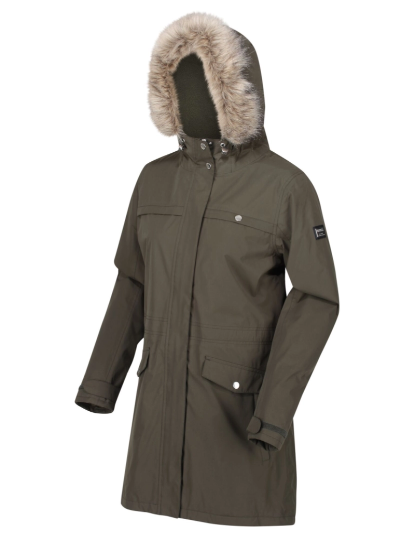 imagem de Regatta Womens/Ladies Serleena Ii Faux Fur Isolado Winter Parka4