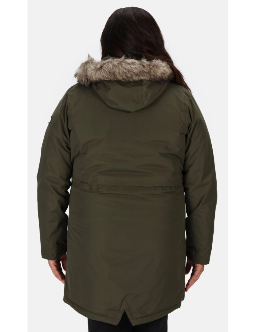 imagem de Regatta Womens/Ladies Serleena Ii Faux Fur Isolado Winter Parka6