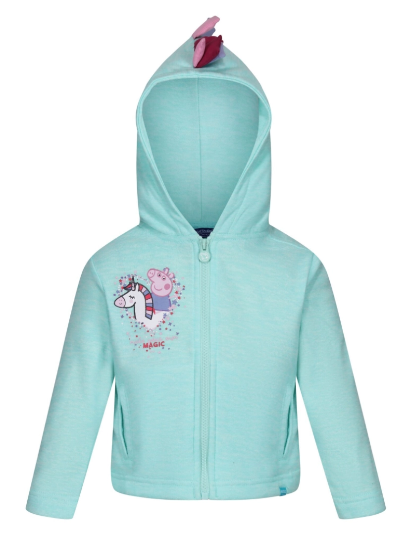 imagem de Regata Meninas do bebê Peppa Porco Marl Hoodie1