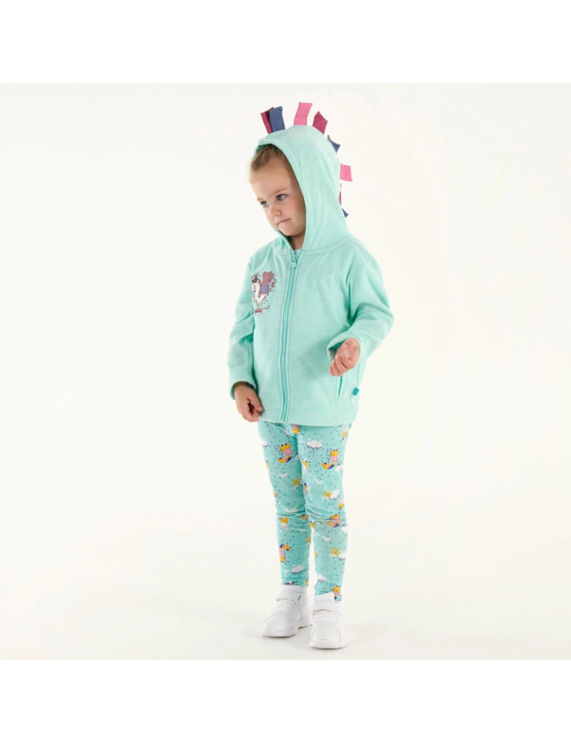 imagem de Regata Meninas do bebê Peppa Porco Marl Hoodie6