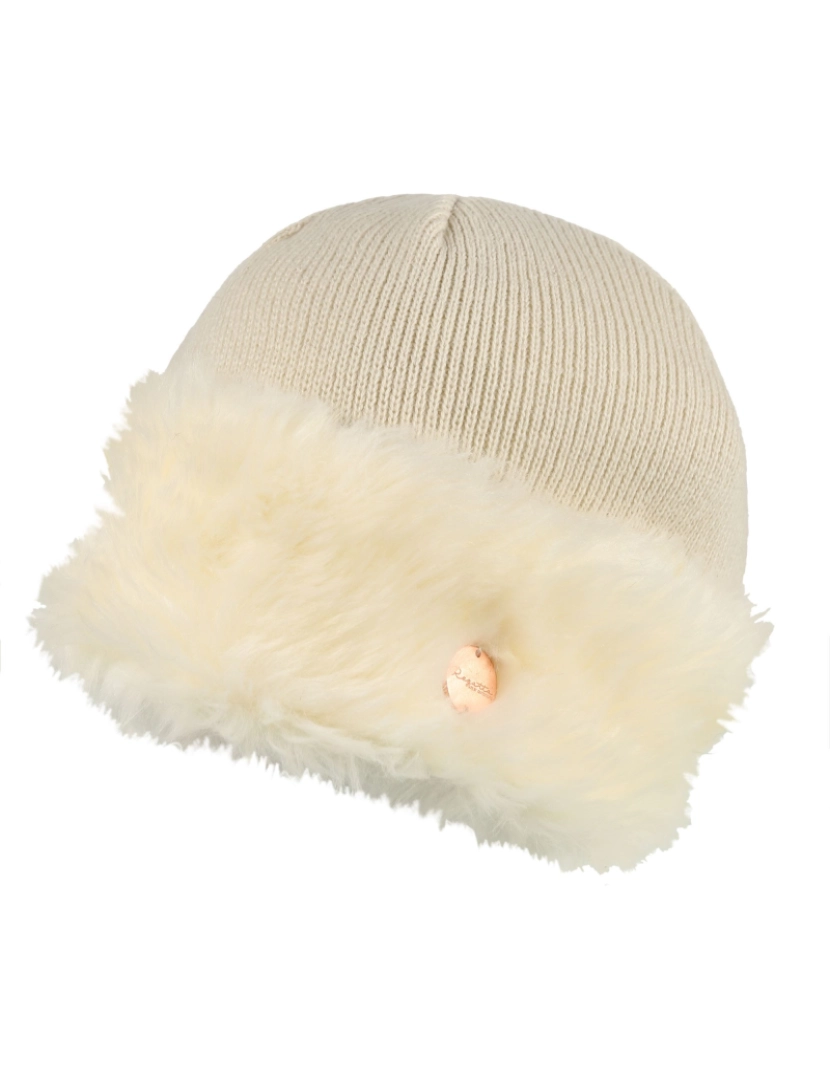 imagem de Regatta Womens/Ladies Luz Faux Fur Trim Algodão Jersey Inverno Beanie Chapéu2