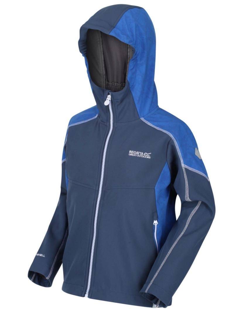 imagem de Regatta Crianças/Kids Acidity Iv Reflective com capuz Softshell Jacket2