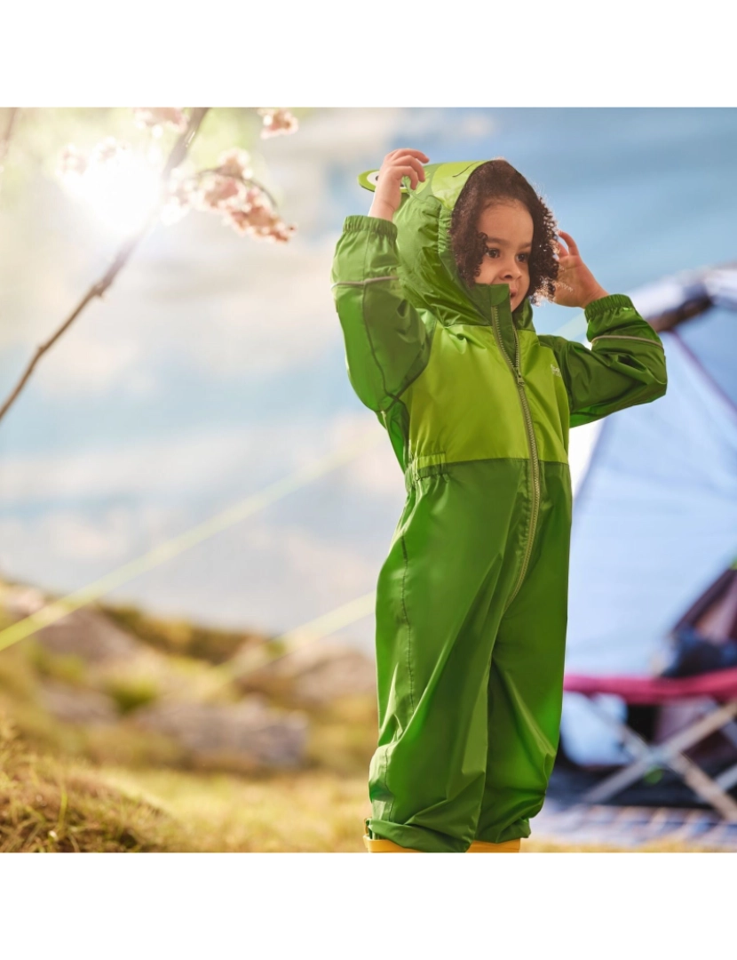 imagem de Regatta Crianças/Kids Charco Frog Puddle Suit5