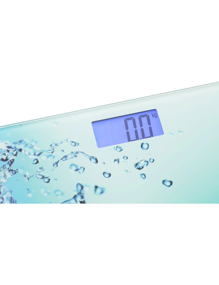 imagem de Balança de casa de banho digital, Design exclusivo, Display LCD, 150Kg, Vidro Temperado Mesko MS8156, Azul4