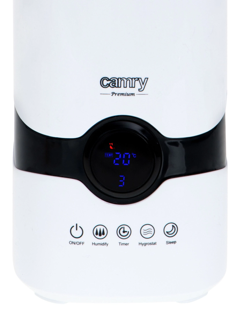 imagem de Humidificador Utra-sónico 4,2 L, Silencioso, Óleos Essenciais, 300 ml/hr Camry CR7964, Branco8