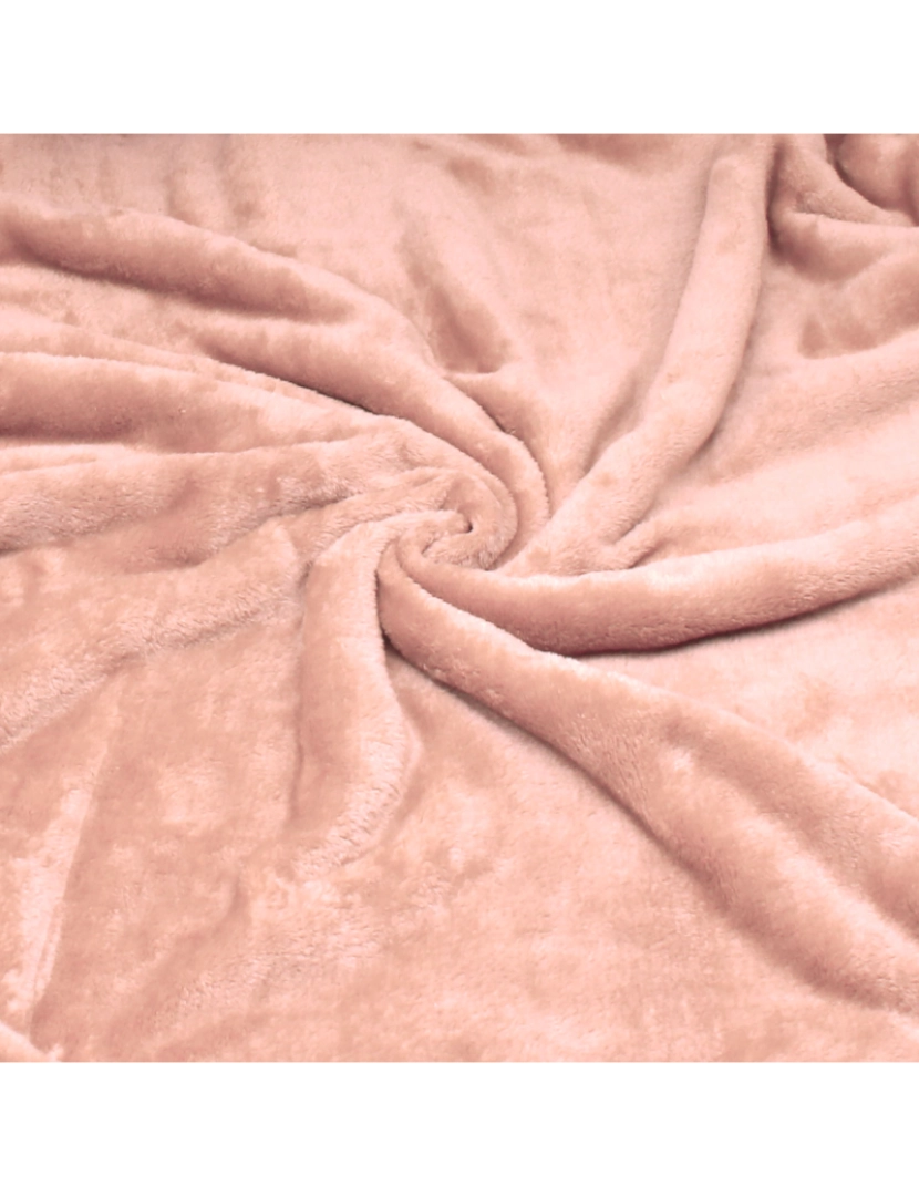 imagem de Manta de Sofa, Cobertor de Sedalina com Tela de Sherpa 130 x 160cm Quente, Grossa e Extra Macia Briebe -, Coral4