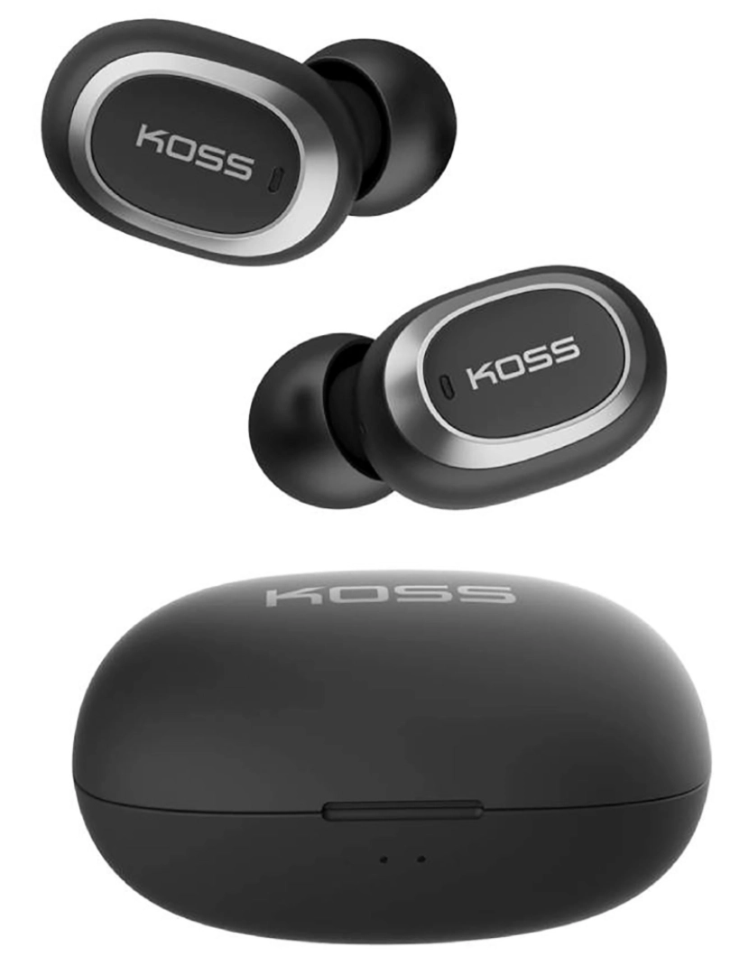 imagem de Auscultadores Intra-Auriculares Bluetooth sem fios com Microfone Incorporado, In Ear Earbuds Desportivos KOSS 96816, Preto2