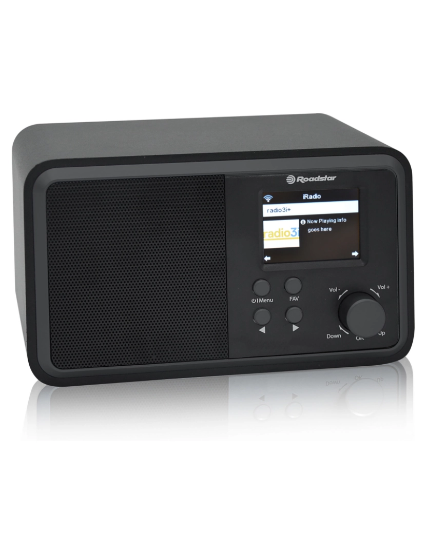 imagem de Rádio Wi-Fi Internet / Digital DAB/ DAB+/ FM, Bluetooth, USB Controlo Remoto, Relógio de Alarme Roadstar IR-390D+BT/BK, Preto5