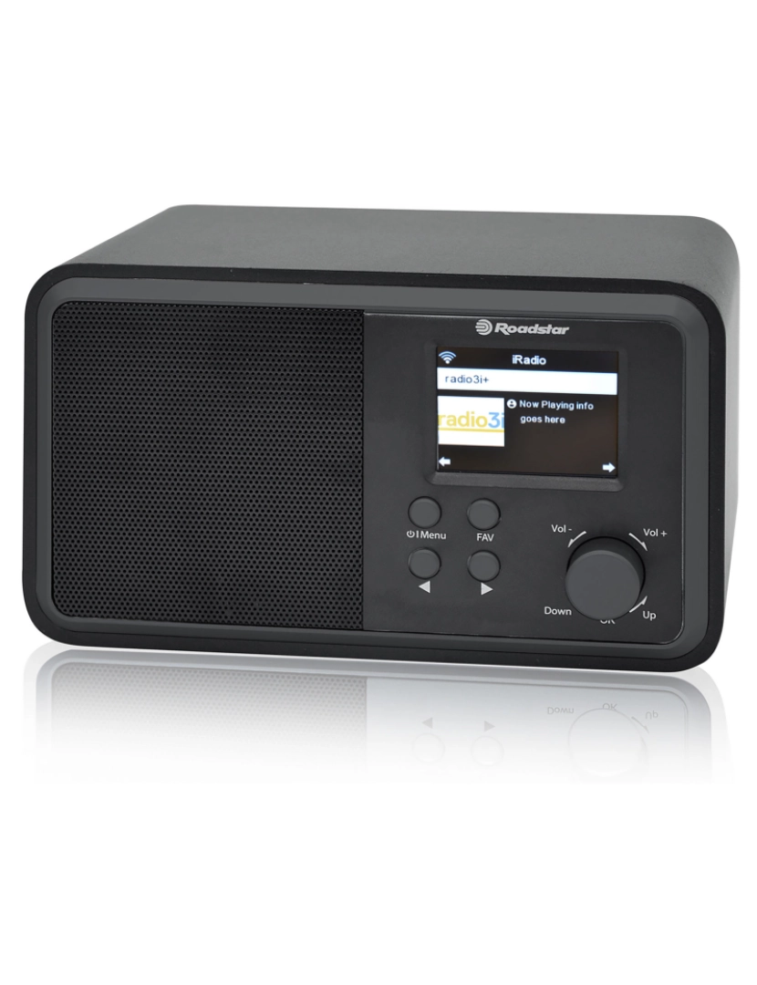 imagem de Rádio Wi-Fi Internet / Digital DAB/ DAB+/ FM, Bluetooth, USB Controlo Remoto, Relógio de Alarme Roadstar IR-390D+BT/BK, Preto7