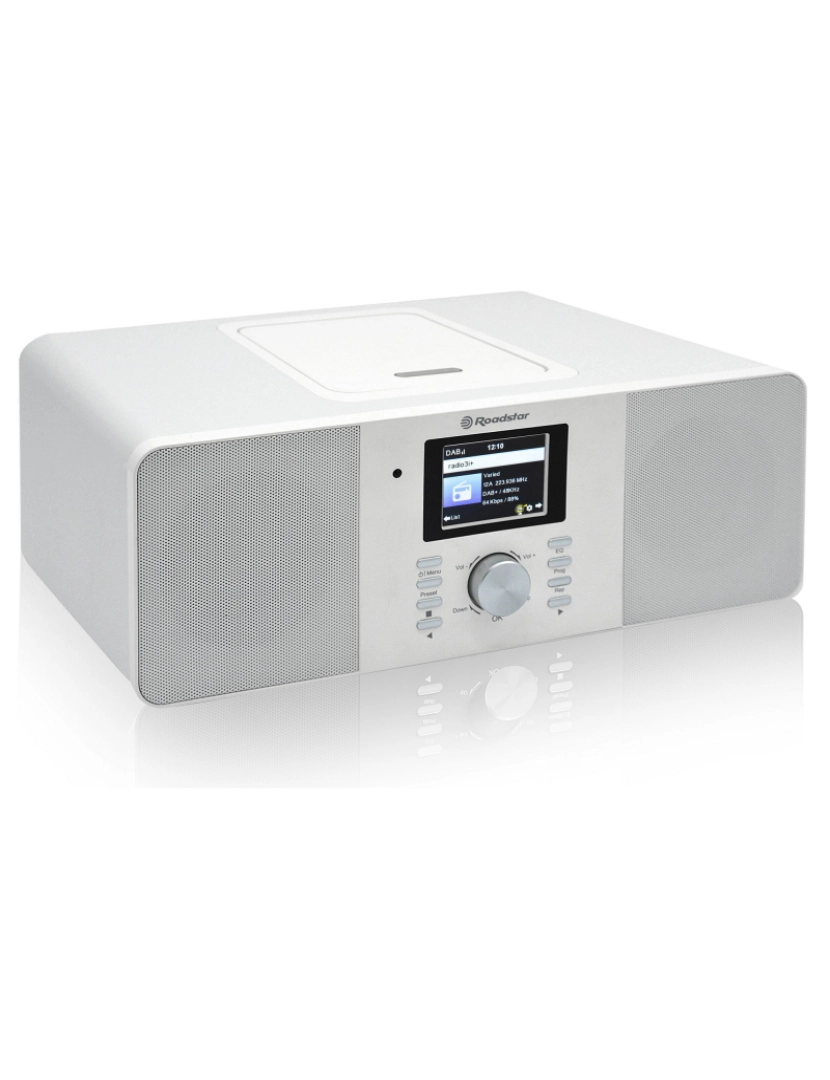 imagem de Micro System Rádio Wi-Fi Internet e Digital DAB+/ FM, Leitor de CD-MP3, Bluetooth, USB Roadstar IR-540D+BTWH, Branco5