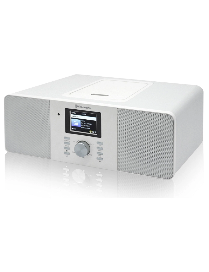 imagem de Micro System Rádio Wi-Fi Internet e Digital DAB+/ FM, Leitor de CD-MP3, Bluetooth, USB Roadstar IR-540D+BTWH, Branco8