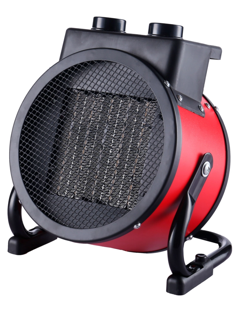 imagem de Aquecedor Ventilador Portátil Cerâmico, 2 níveis de potência, Termóstato Automático Camry CR7743, Vermelho preto1