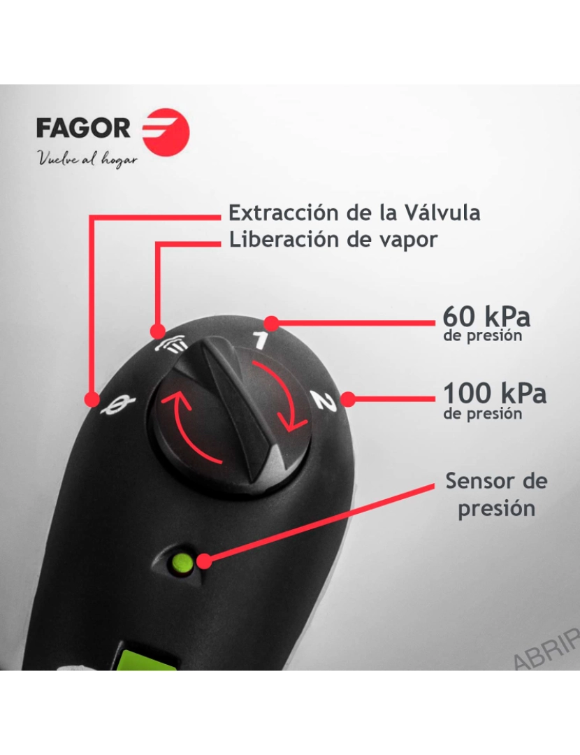 imagem de Panela de Pressão 6 + 4 L, Indução, Aço Inoxidável 18/10, 2 Níveis Pressão, 5 Sistemas de Segurança FAGOR Fagor Rapid Xpress 6/4, Prata10