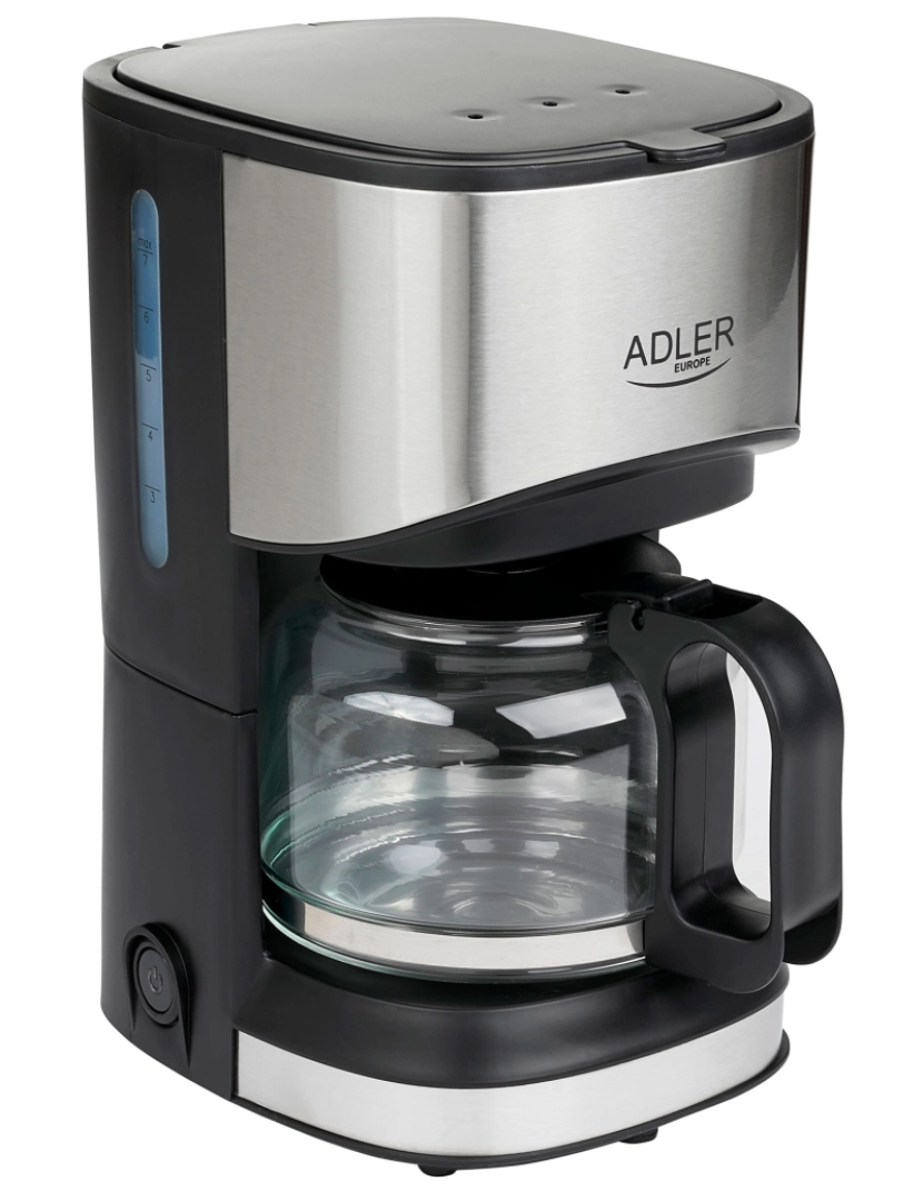 Adler - Máquina de Café Filtro, 6 Chávenas, Função Keep Warm, 0,7 Litros Adler AD4407 Prata