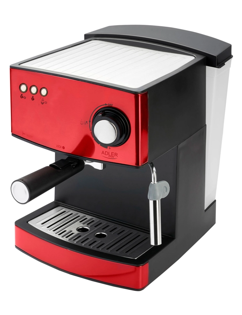 imagem de Máquina de Café Expresso Automatica 15 Bars, Tanque de 1,6 L,Bocal para Leite Adler AD 4404R Vermelho8