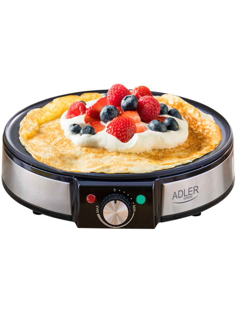 imagem de Máquina de Fazer Crepes, Diámetro 30cm, Placa Antiaderente, Temperatura Ajustável Adler AD3058 Preto4