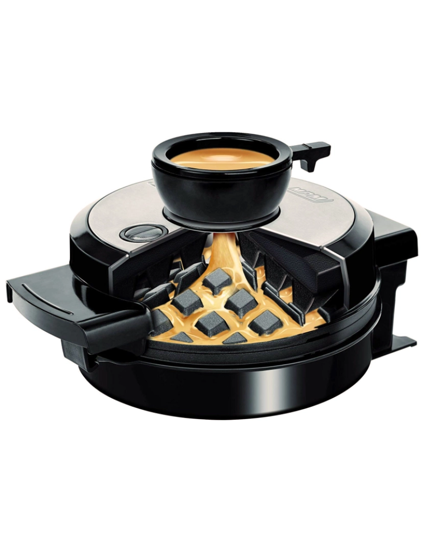 imagem de Máquina de Waffles, 4 Waffles Triangulares, Temperatura Automática, Placas Antiaderentes MPM MGO-31M Prata1