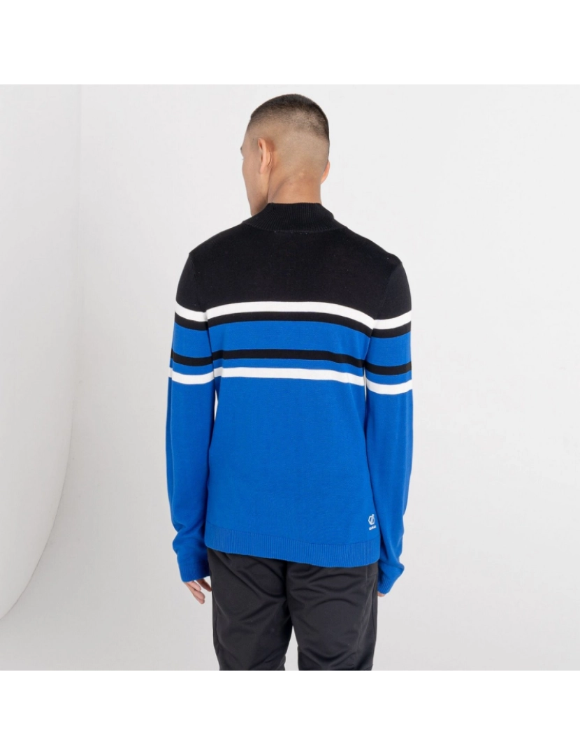 imagem de Dare 2B Mens Outgoing Striped meia Zip suor2