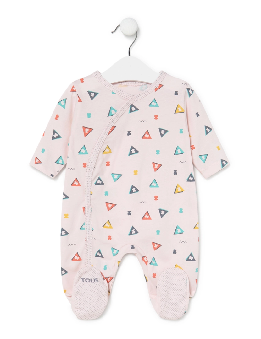 Tous - Babygrow de bebé Triângulo cor-de-rosa