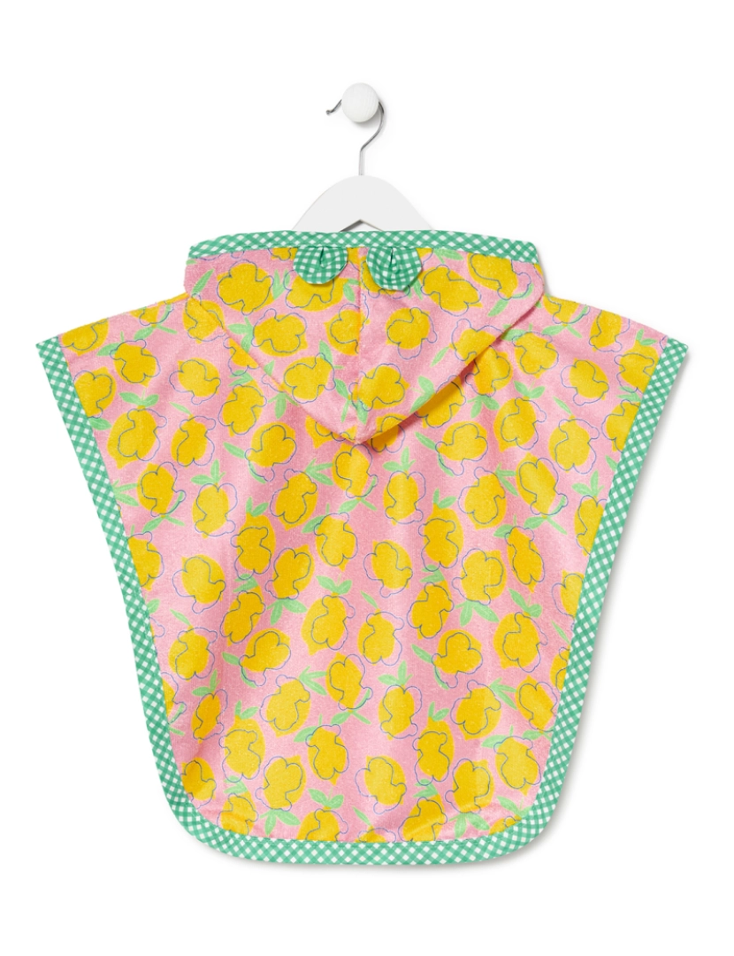 imagem de Poncho de praia de menino Lemon cor-de-rosa2