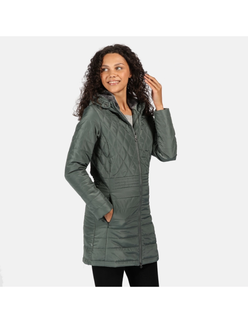 imagem de Regatta Womens/Ladies Parmenia Quilted casaco isolado6