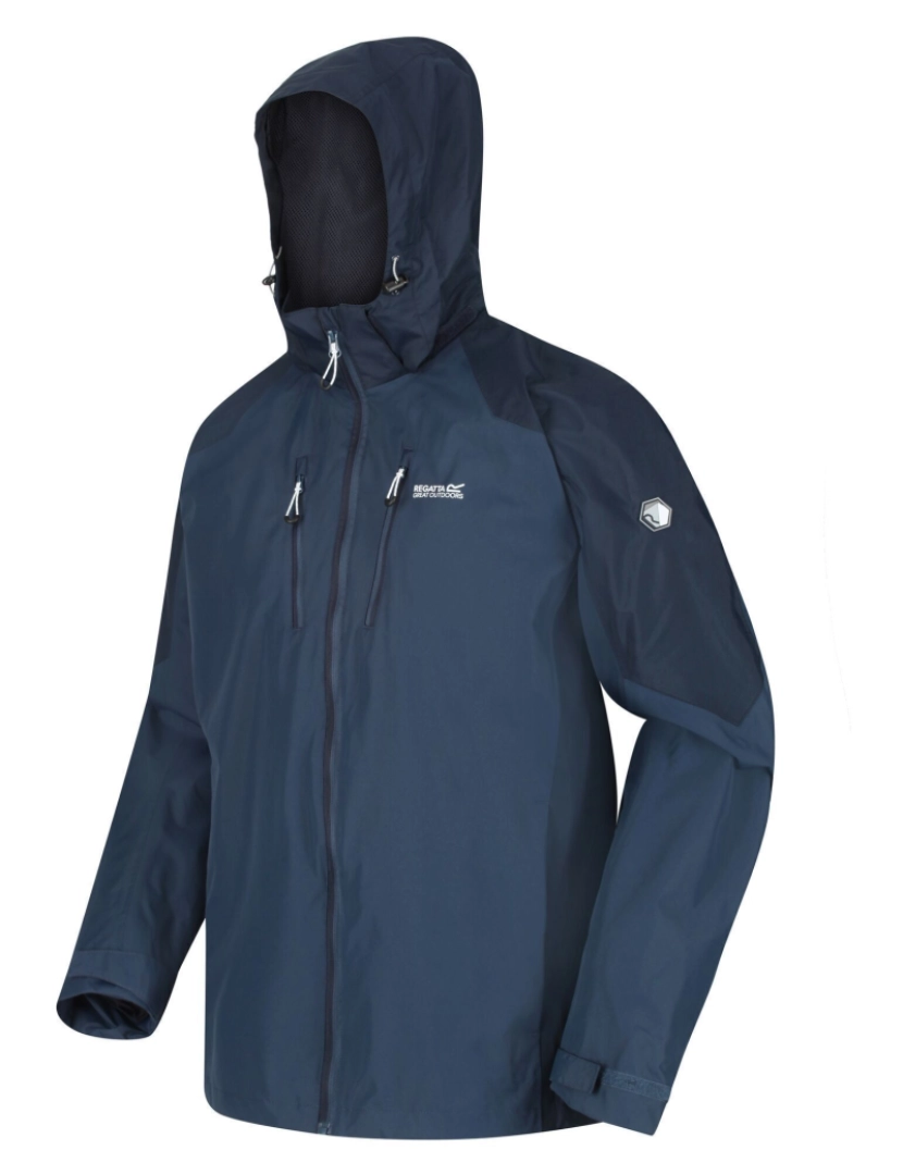 imagem de Regatta Mens Calderdale Iv impermeável Softshell com capuz Andar Jacket3