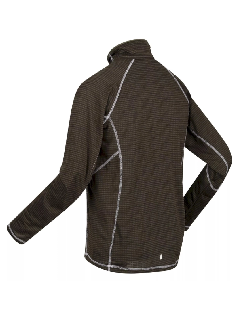 imagem de Regatta Mens Yonder Moisture seca rápida Wicking metade Zip velo casaco3